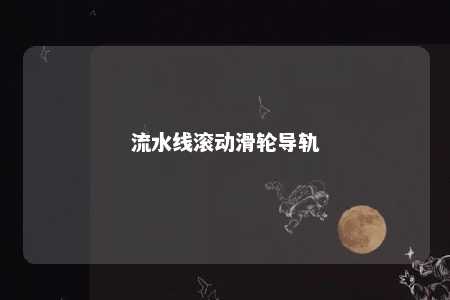 流水线滚动滑轮导轨 