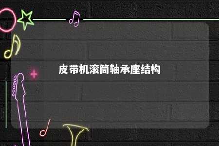 皮带机滚筒轴承座结构 